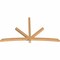 Ekena Millwork Alberta Smooth Timber Gable Bracket, Western Red Cedar, 96"W x 56"H x 3 1/2"D x 3 1/2"F, 14/12 Pitch GBW096X56X0404ALB00SWR - alternate 5